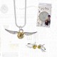 Pack Harry Potter Vif d'Or - Collier et Boucles d'Oreilles