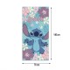 Serviette de Plage Stitch Disney Flower 100% Coton