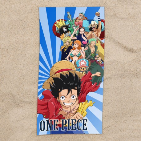 Serviette de Plage One Piece Personnages