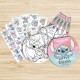 Set Coloriage et Stickers Stitch & Angel Disney