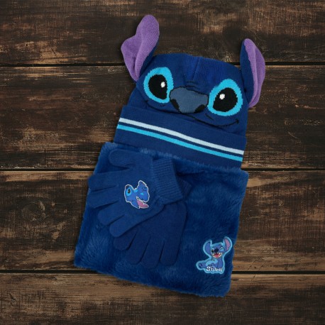 Set Hiver Stitch Disney - Snood, Gants et Bonnet 3D