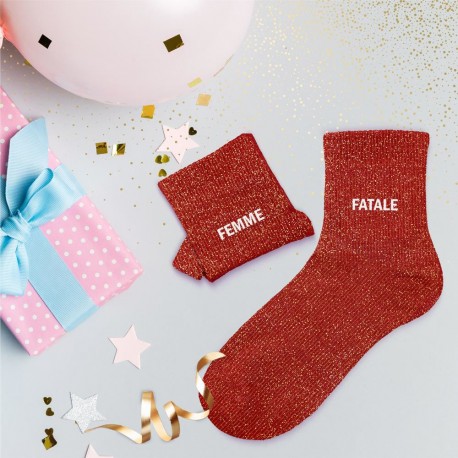 Chaussettes Paillettes Fantaisie Duo de Mots