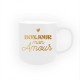 Mug Bonjour Mon Amour Blanc & Doré